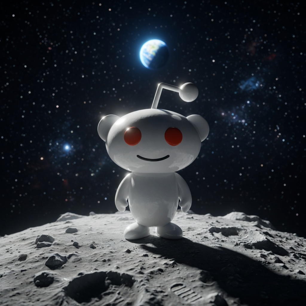 Snoo on the moon
